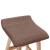 Scaune de bar, 2 buc., gri taupe, material textil GartenMobel Dekor