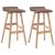 Scaune de bar, 2 buc., gri taupe, material textil GartenMobel Dekor