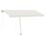Copertină autonomă retractabilă manual, crem, 400x350 cm GartenMobel Dekor