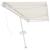 Copertină retractabilă manual, crem, 600x350 cm GartenMobel Dekor