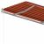 Copertină retractabilă manual cu stâlpi, portocaliu&maro, 4x3 m GartenMobel Dekor