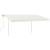 Copertină retractabilă manual, cu stâlpi, crem, 4x3,5 m GartenMobel Dekor