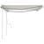 Copertină retractabilă manual, cu stâlpi, crem, 4x3,5 m GartenMobel Dekor