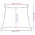 Pânză parasolar, maro, 3/4x3 m, HDPE, 160 g/m² GartenMobel Dekor