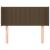 Tăblie de pat cu aripioare maro închis 93x16x78/88 cm textil GartenMobel Dekor