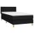 Pat box spring cu saltea, negru, 90x190 cm, textil GartenMobel Dekor