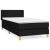 Pat box spring cu saltea, negru, 90x190 cm, textil GartenMobel Dekor