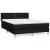 Pat box spring cu saltea, negru, 140x200 cm, textil GartenMobel Dekor