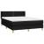 Pat box spring cu saltea, negru, 140x200 cm, textil GartenMobel Dekor