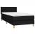 Pat box spring cu saltea, negru, 90x190 cm, textil GartenMobel Dekor