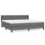 Pat box spring cu saltea, gri, 200x200 cm, piele ecologică GartenMobel Dekor