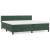 Pat box spring cu saltea, verde închis, 200x200 cm, catifea GartenMobel Dekor