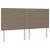 Pat box spring cu saltea, gri taupe, 200x200 cm, textil GartenMobel Dekor