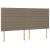 Pat box spring cu saltea, gri taupe, 200x200 cm, textil GartenMobel Dekor