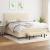 Pat box spring cu saltea, crem, 160x200 cm, material textil GartenMobel Dekor