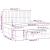 Pat box spring cu saltea, crem, 160x200 cm, material textil GartenMobel Dekor