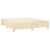 Pat box spring cu saltea, crem, 160x200 cm, material textil GartenMobel Dekor