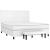Pat box spring cu saltea, alb, 180x200 cm, piele ecologică GartenMobel Dekor