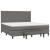 Pat box spring cu saltea, gri, 200x200 cm, piele ecologică GartenMobel Dekor