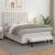 Pat box spring cu saltea, alb, 140x200 cm, piele ecologică GartenMobel Dekor