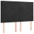 Pat box spring cu saltea, negru, 140x190 cm, catifea GartenMobel Dekor