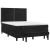 Pat box spring cu saltea, negru, 140x190 cm, catifea GartenMobel Dekor