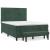 Pat box spring cu saltea, verde închis, 140x200 cm, catifea GartenMobel Dekor