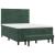 Pat box spring cu saltea, verde închis, 140x200 cm, catifea GartenMobel Dekor