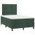 Pat box spring cu saltea, verde închis, 120x200 cm, catifea GartenMobel Dekor