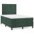 Pat box spring cu saltea, verde închis, 120x200 cm, catifea GartenMobel Dekor