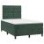 Pat box spring cu saltea, verde închis, 120x200 cm, catifea GartenMobel Dekor