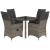 Set mobilier de grădină cu perne, 5 piese, gri, poliratan GartenMobel Dekor
