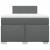 Pat box spring cu saltea, gri închis, 120x200 cm, textil GartenMobel Dekor