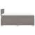 Pat box spring cu saltea, gri taupe, 120x200 cm, textil GartenMobel Dekor