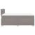 Pat box spring cu saltea, gri taupe, 120x200 cm, textil GartenMobel Dekor