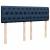Pat box spring cu saltea, albastru, 140x200 cm, textil GartenMobel Dekor