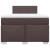 Pat box spring cu saltea, maro închis, 120x200 cm, textil GartenMobel Dekor