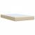 Pat box spring cu saltea, crem, 120x200 cm, textil GartenMobel Dekor