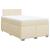 Pat box spring cu saltea, crem, 120x200 cm, textil GartenMobel Dekor