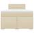 Pat box spring cu saltea, crem, 120x200 cm, textil GartenMobel Dekor