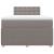 Pat box spring cu saltea, gri taupe, 120x200 cm, textil GartenMobel Dekor