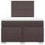 Pat box spring cu saltea, maro închis, 120x200 cm, textil GartenMobel Dekor