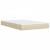 Pat box spring cu saltea, crem, 120x200 cm, textil GartenMobel Dekor