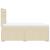 Pat box spring cu saltea, crem, 120x200 cm, textil GartenMobel Dekor