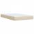 Pat box spring cu saltea, crem, 120x200 cm, textil GartenMobel Dekor
