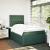 Pat box spring cu saltea, verde închis, 120x200 cm, catifea GartenMobel Dekor