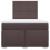 Pat box spring cu saltea, maro închis, 120x200 cm, textil GartenMobel Dekor