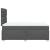 Pat box spring cu saltea, gri închis, 120x200 cm, textil GartenMobel Dekor