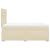 Pat box spring cu saltea, crem, 120x200 cm, textil GartenMobel Dekor
