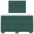 Pat box spring cu saltea, verde închis, 120x200 cm, catifea GartenMobel Dekor